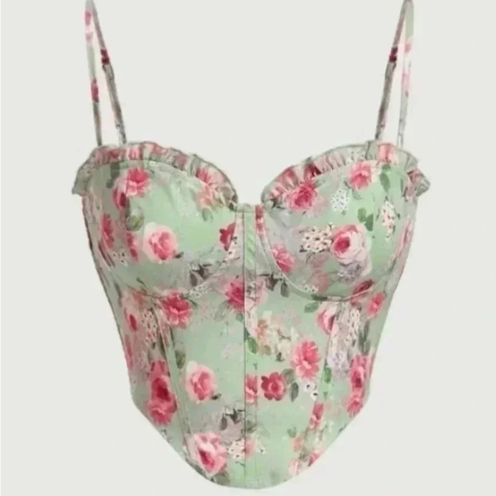 Floral Corset Top